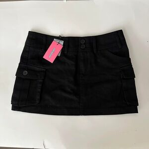 EDIKTED Nwt Black Mini Skirt